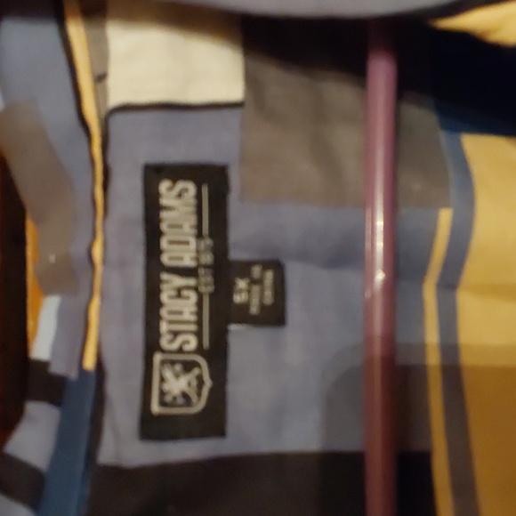 STACY ADAMS SHORT SLEEVE BUTTON DWN SIZE 5X..COLORFUL DESIGN - Picture 3 of 5